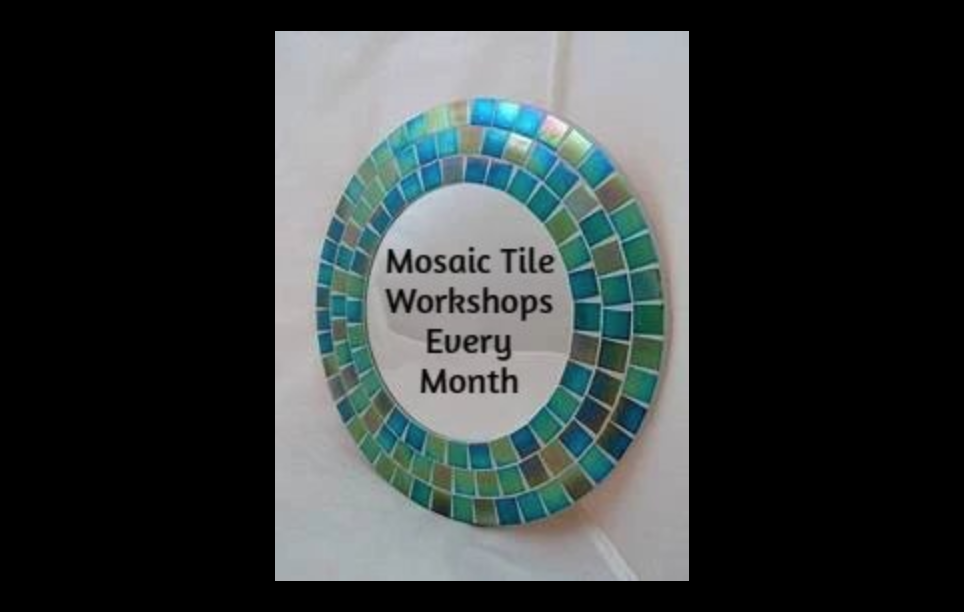 mosaic tile workshops monthly at cascade art works gallery in oakridge, or