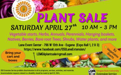 Lane County Master Gardener Association Plant Sale